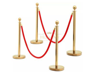 Cột chắn inox vàng dây trùng 6 cot chan inox vang day trung 6