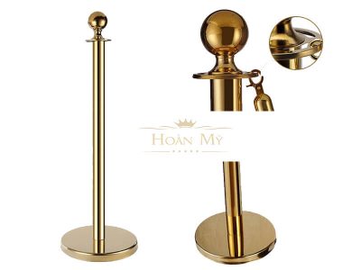 Cột chắn inox vàng dây trùng 7 cot chan inox vang day trung 7