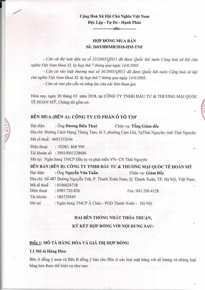 Dự án thùng rác ô tô TNF