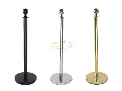 Cột chắn inox trắng dây trùng 6 cot chan inox trang day trung 6