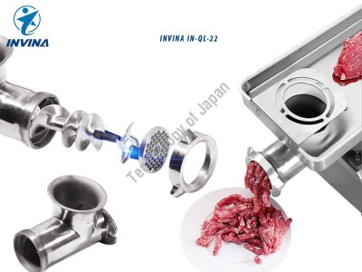 Máy đùn xay thịt công nghiệp INVINA IN-QL-22 3 may dun thit cong nghiep ql 22 03