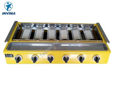 Bếp nướng gas INVINA 6 họng đốt dài IN-K333 2 bep nuong gas 6 hong dai 02